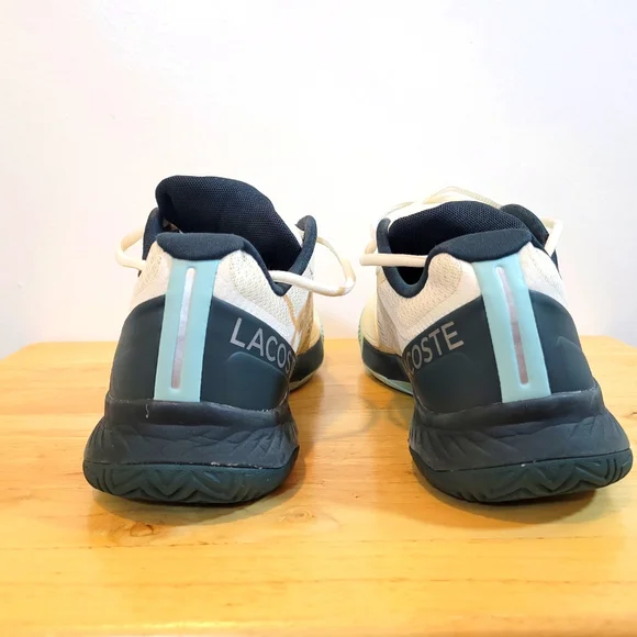 Lacoste Cream and Black Athletic Shoes - Picture 6 of 12